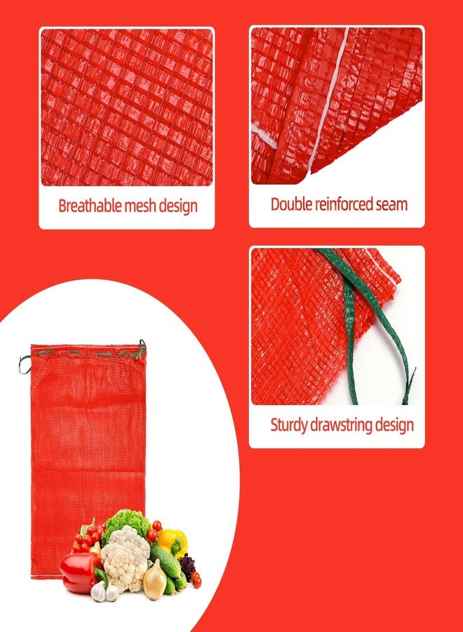 UCandy 10 Pcs 24"x35" Large Onion Bag Mesh Produce Bags, 60+ Lbs Reusable Breathable Vegetable Storage Bags With Drawstring For Potato Onion Citrus Garden Produce Vegetable Storage - Image 2